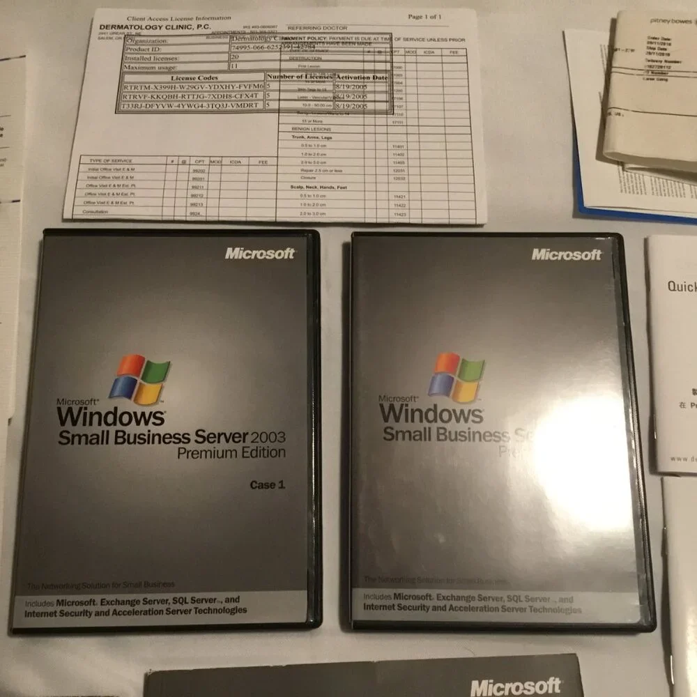 Microsoft Windows Small Business Server 2003 Premium Edition w/ Product Keys